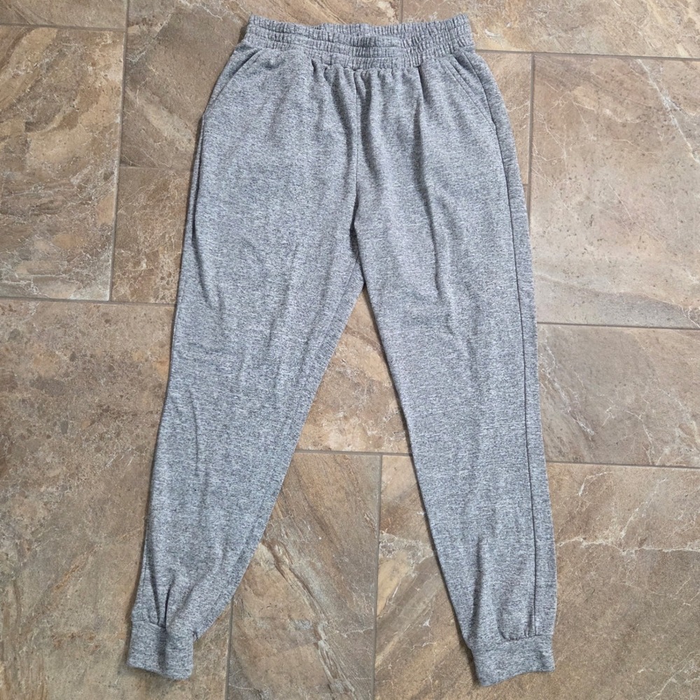 Shosho Womens Gray Heathered Jogger Sweatpants Size‎ M